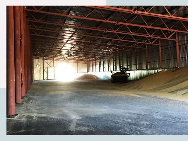 Строительство зернохранилищ в Апатитах