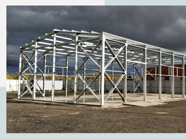 Двускатные ангары в Апатиты от 622 руб. за квадрат