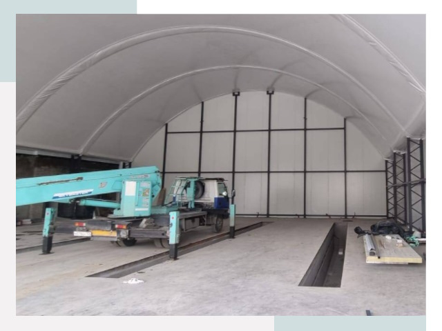 Внутреннее оснащение ангаров в Апатитах