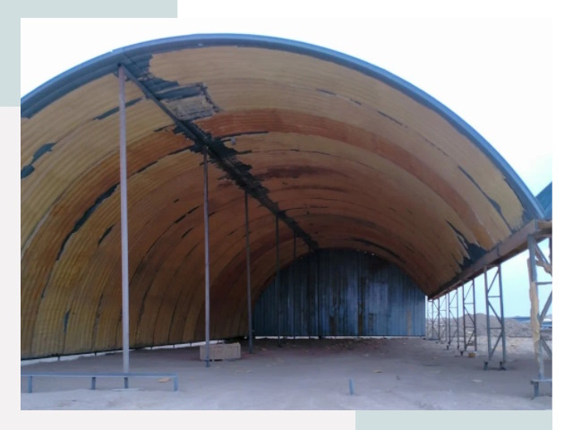 Реконструкция ангаров в Апатитах