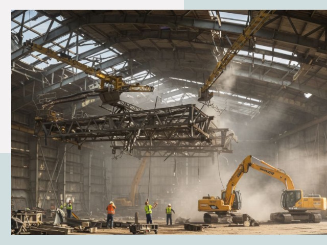 Демонтаж ангаров в Апатитах от 622 руб. за м²